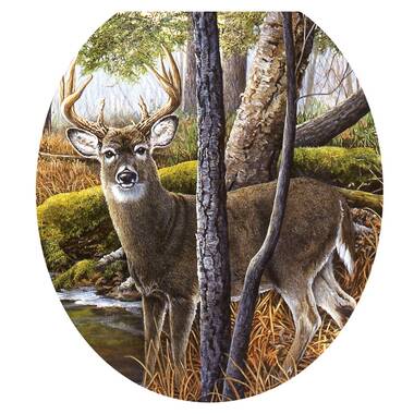 Deer Toilet Seat Sticker